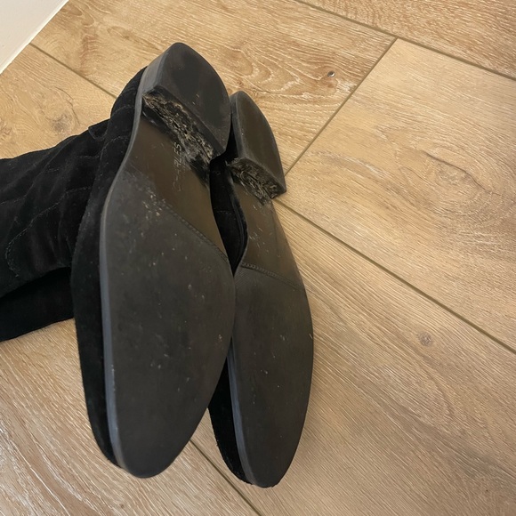 Suede knee-high boots - Picture 2 of 4